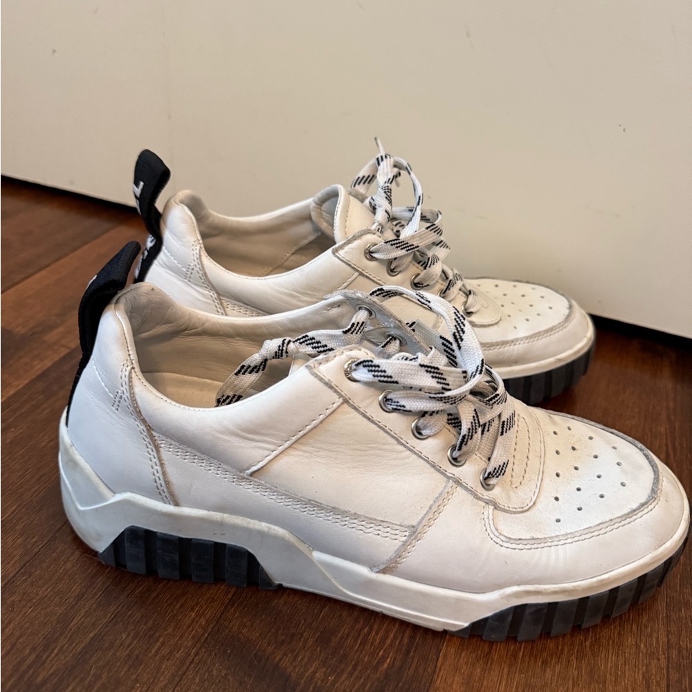 Diesel White and Black Sneakers